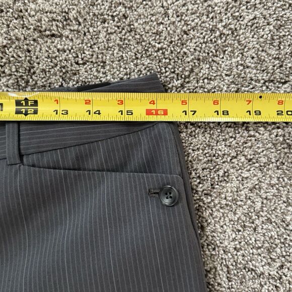 The Limited Cassidy Fit Gray Striped Mid Rise Flare Dress Pants Size 8 NWT - Picture 9 of 12